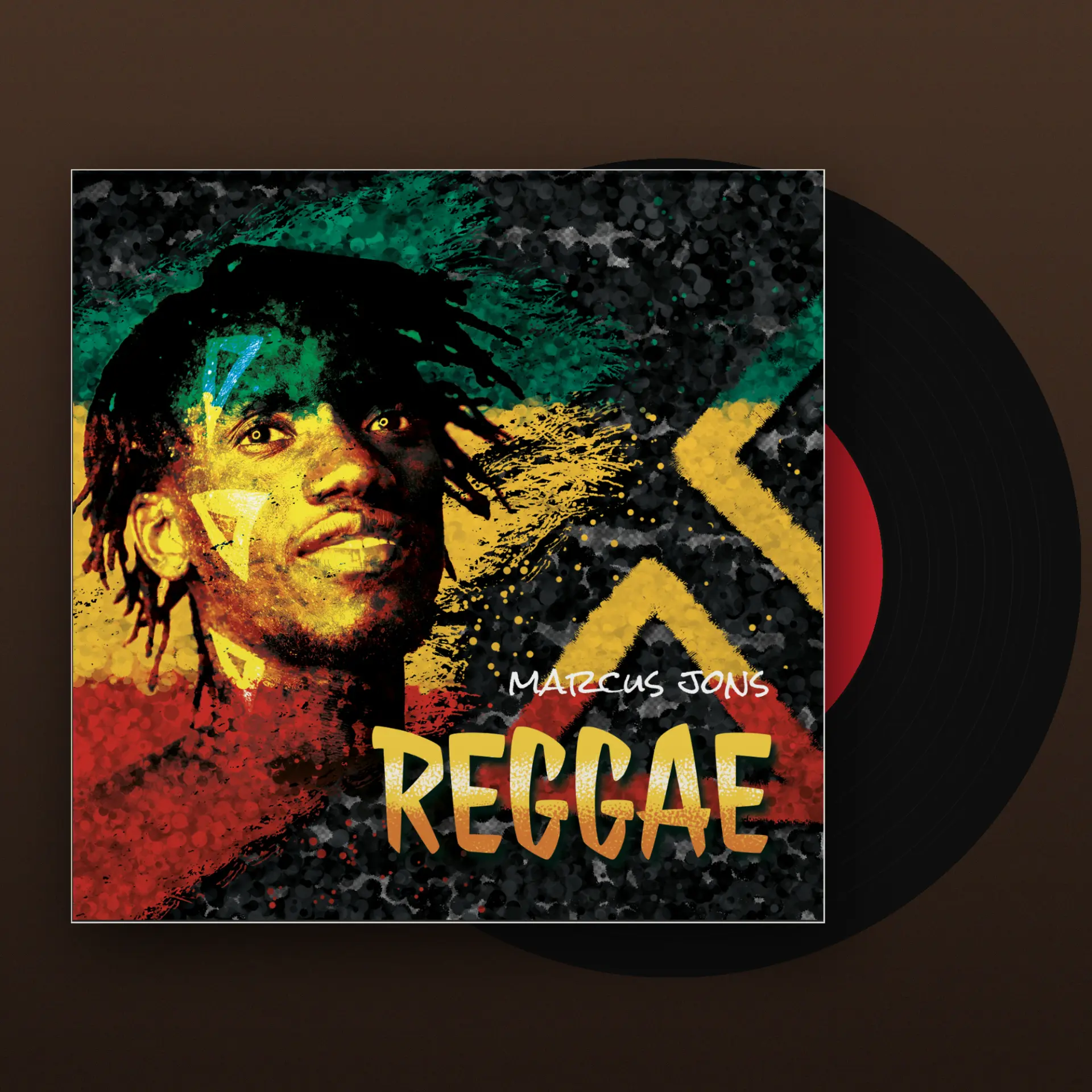 Marcus Jons — Reggae albumhoes ontwerp